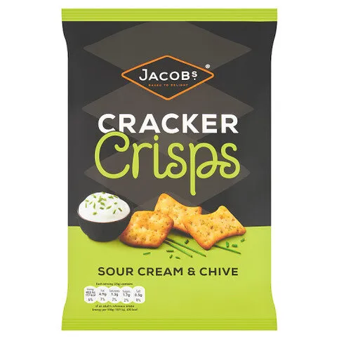 Jacobs Sour Cream & Chive Cracker Crisps 150g
