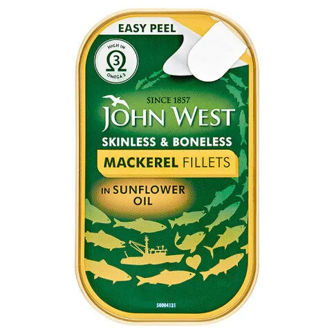 John West Mackerel Fillets in Sunflower Oil 115g