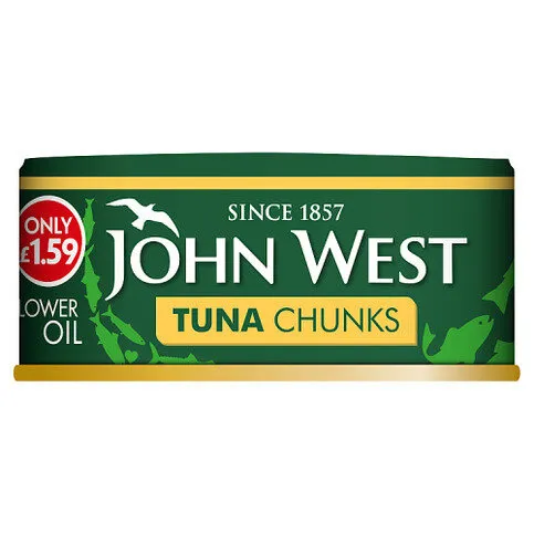 John West Tuna Chunks in Sunflower Oil 145g