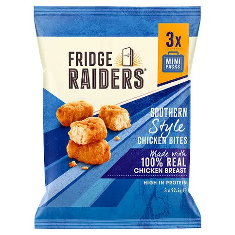 Fridge Raiders Southern Style Chicken Bites Mini Packs 3 x 22.5g