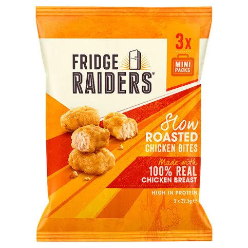 Fridge Raiders Slow Roasted Chicken Bites Mini Packs 3 x 22.5g