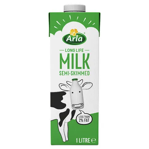 Arla Long Life Milk Semi-Skimmed 1L
