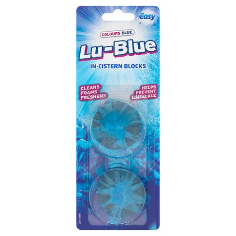 Easy Colours Blue Lu-Blue In-Cistern Blocks 2 x 38g