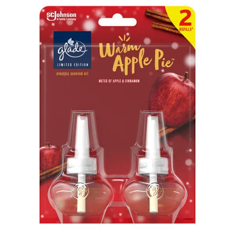 GLADE PLUG IN REFILL WARM APPLE PIE 2PK