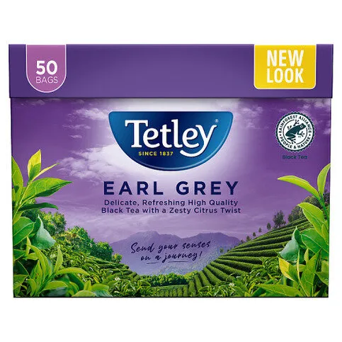 Tetley 50 Earl Grey Tea Bags 125g