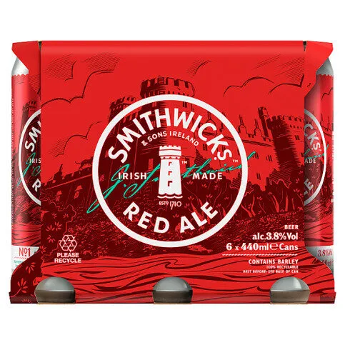 Smithwicks Red Ale 6 X 440ml Can