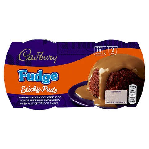 Cadbury Fudge Sticky Puds 2 x 95g