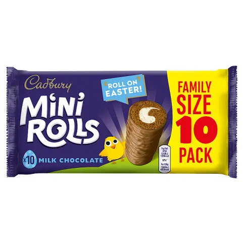 Cadbury 10 Milk Chocolate Mini Rolls