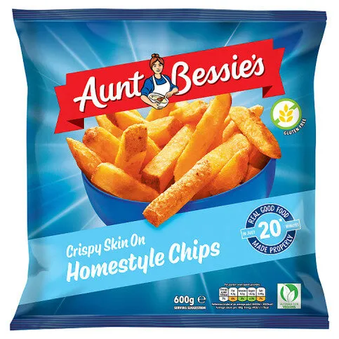 Aunt Bessie's Crispy Skin on Homestyle Chips 600g