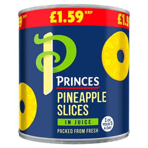 Princes Pineapple Slices in Juice 432g