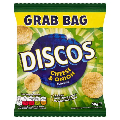 Discos Cheese & Onion Flavour 50g