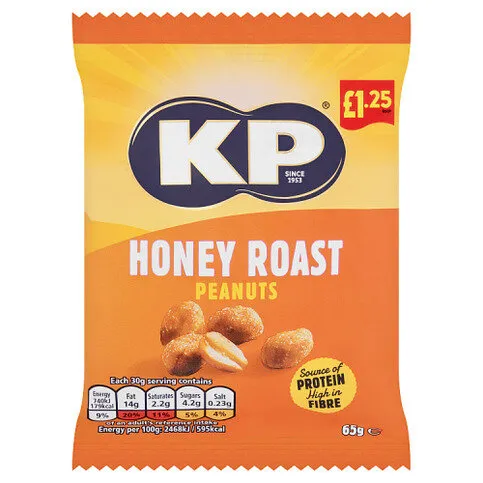 KP Honey Roast Peanuts 65g