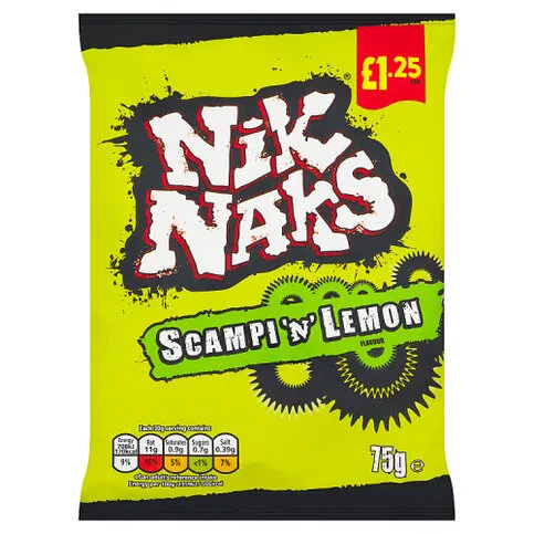 Nik Naks Scampi 'N' Lemon Flavour 75g