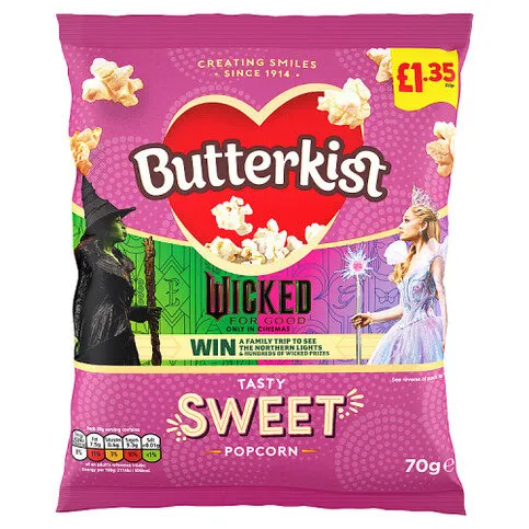 Butterkist Tasty Sweet Popcorn 70g