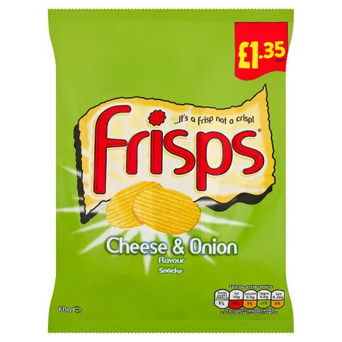 Frisps Cheese & Onion Flavour Snacks 60g