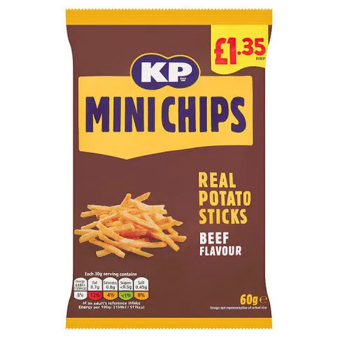 KP Beef Flavour Real Potato Sticks 60g