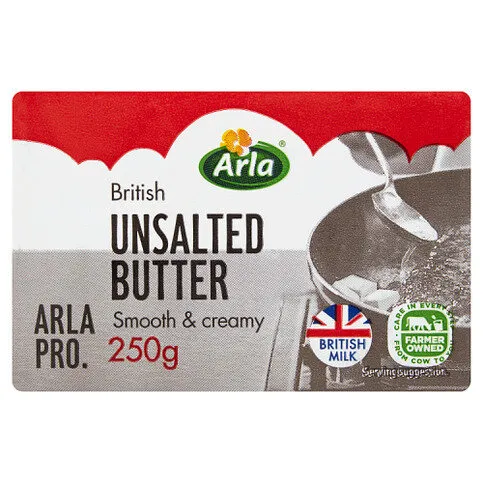 Arla British Unsalted Butter 250g