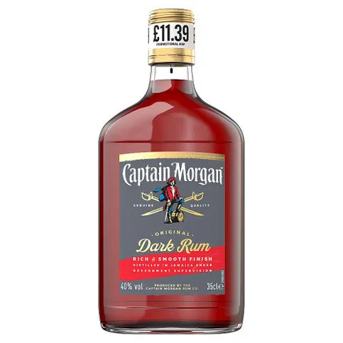 Captain Morgan Dark Rum 40% vol 35cl £11.39 PMP