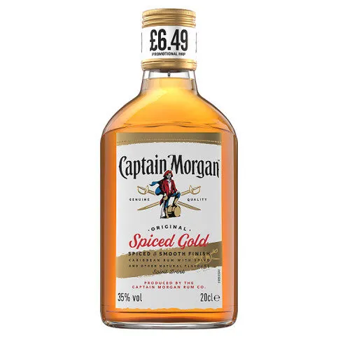 Captain Morgan Original Spiced Gold Rum 35% vol 20cl £6.49 PMP