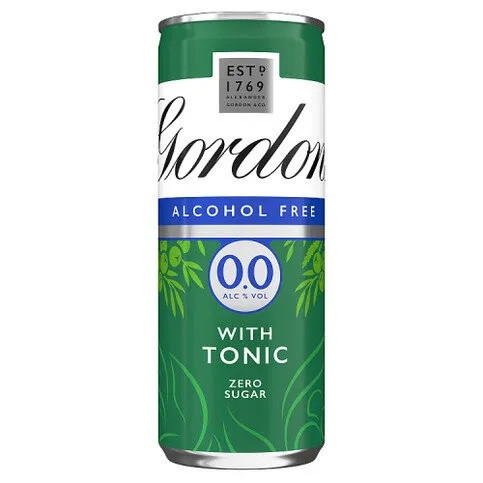 Gordon's Alcohol Free & Tonic 0.0% vol 250ml