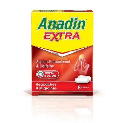 Anadin Extra Pain Relief Caplets 8 Caplets