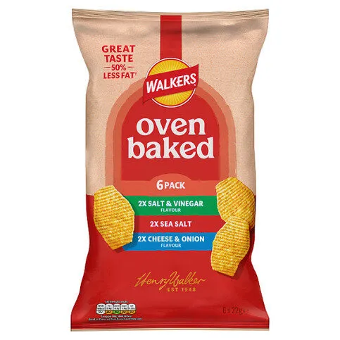 Walkers Oven Baked 6 x 22g
