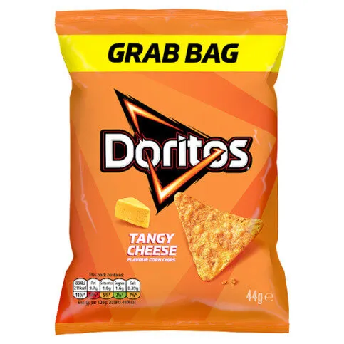 Doritos Tangy Cheese Crisps Grab Bag Tortilla Chips 44g