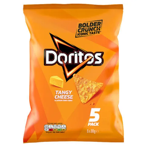 Doritos Tangy Cheese Tortilla Chips Multipack Crisps 5x30g