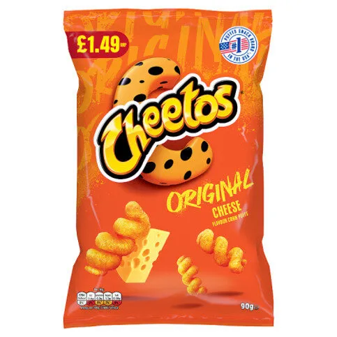Cheetos Twisted Cheese Corn Puffs Sharing Crisps 90g