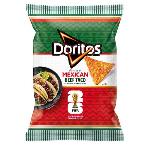 Doritos Mexican Beef Taco Tortilla Sharing Crisps 180g