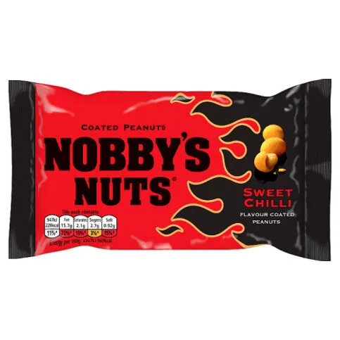 Nobby's Nuts Sweet Chilli Flavour Coated Peanuts 40g