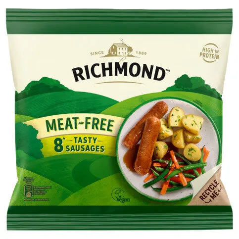 Richmond Meat-Free 8 Tasty Sausages 304g