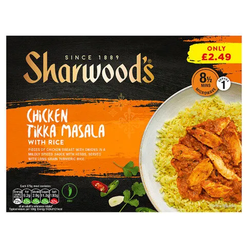 Sharwood's Chicken Tikka Masala with Rice 375g