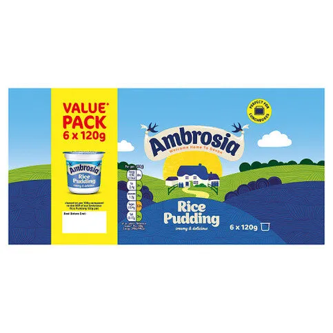 Ambrosia Rice Pudding 6 x 120g (720g)