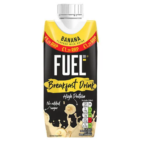 Fuel10K Banana Flavour Milk Drink 330ml