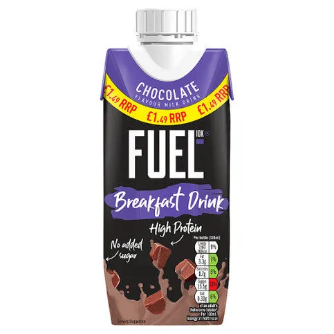 Fuel10k Breakfast Drink Chocolate Flavour Milk Drink 330ml
