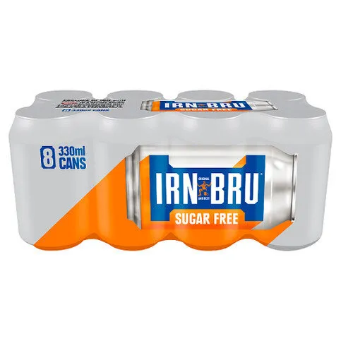 IRN-BRU Sugar Free 8 x 330ml Cans