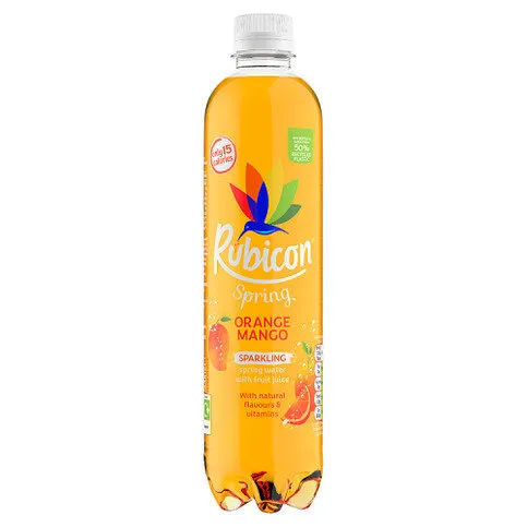 Rubicon Spring Orange Mango Flavoured Sparkling Spring Water 500ml