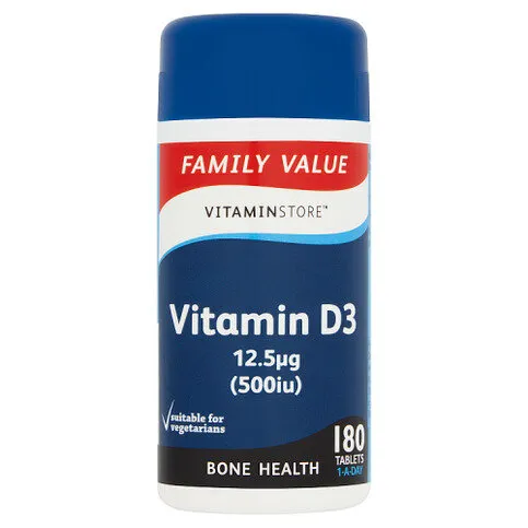 VITAMIN STORE HSTRENGTH VITAMIN D 25ug 180s