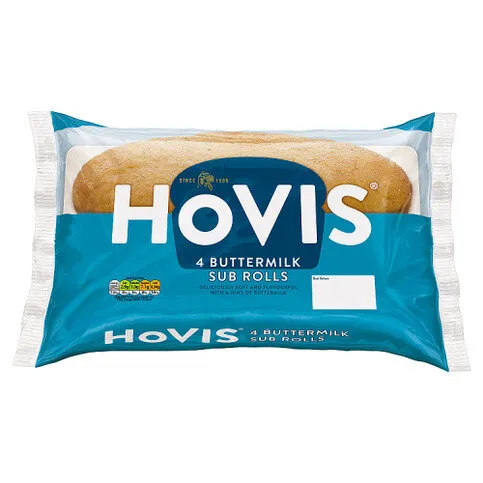 Hovis 4 Buttermilk Sub Rolls