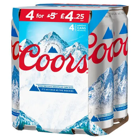 Coors 4 x 440ml