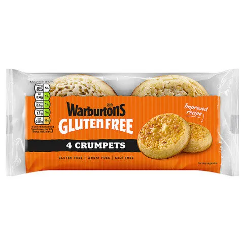 Warburtons Gluten Free 4 Crumpets