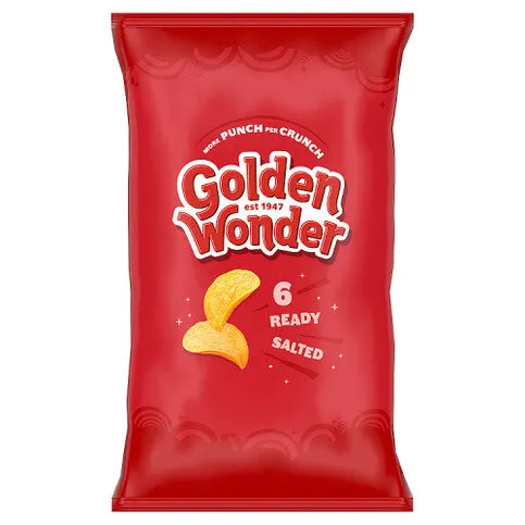 Golden Wonder Ready Salted 6 x 25g