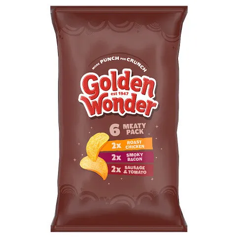 Golden Wonder Meaty Pack 6 x 25g