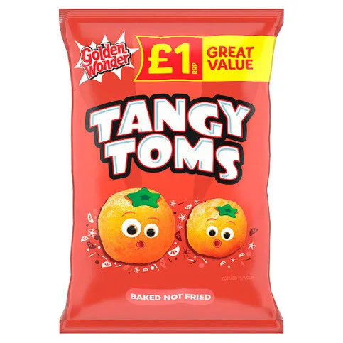 Golden Wonder Tangy Toms Tomato Flavour 63g