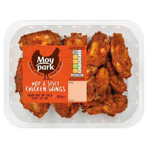 Moy park Hot & Spicy Chicken Wings 400g