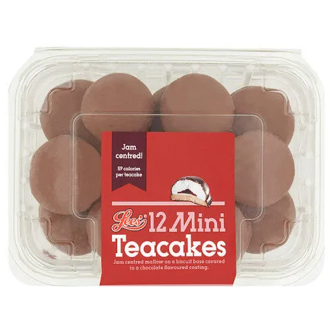 Lees 12 Mini Teacakes 168g