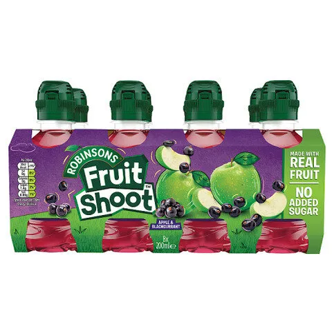 Robinsons Fruit Shoot Apple & Blackcurrant 8 x 200ml