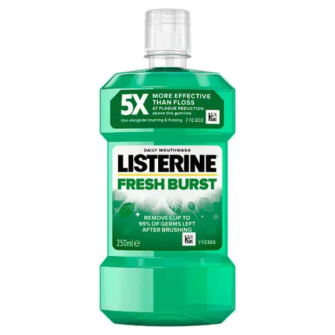 Listerine Essentials Fresh Burst Mouthwash 250ml