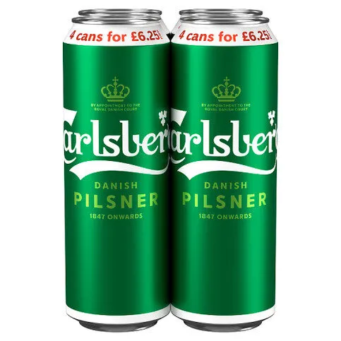 Carlsberg Danish Pilsner 4 x 568ml